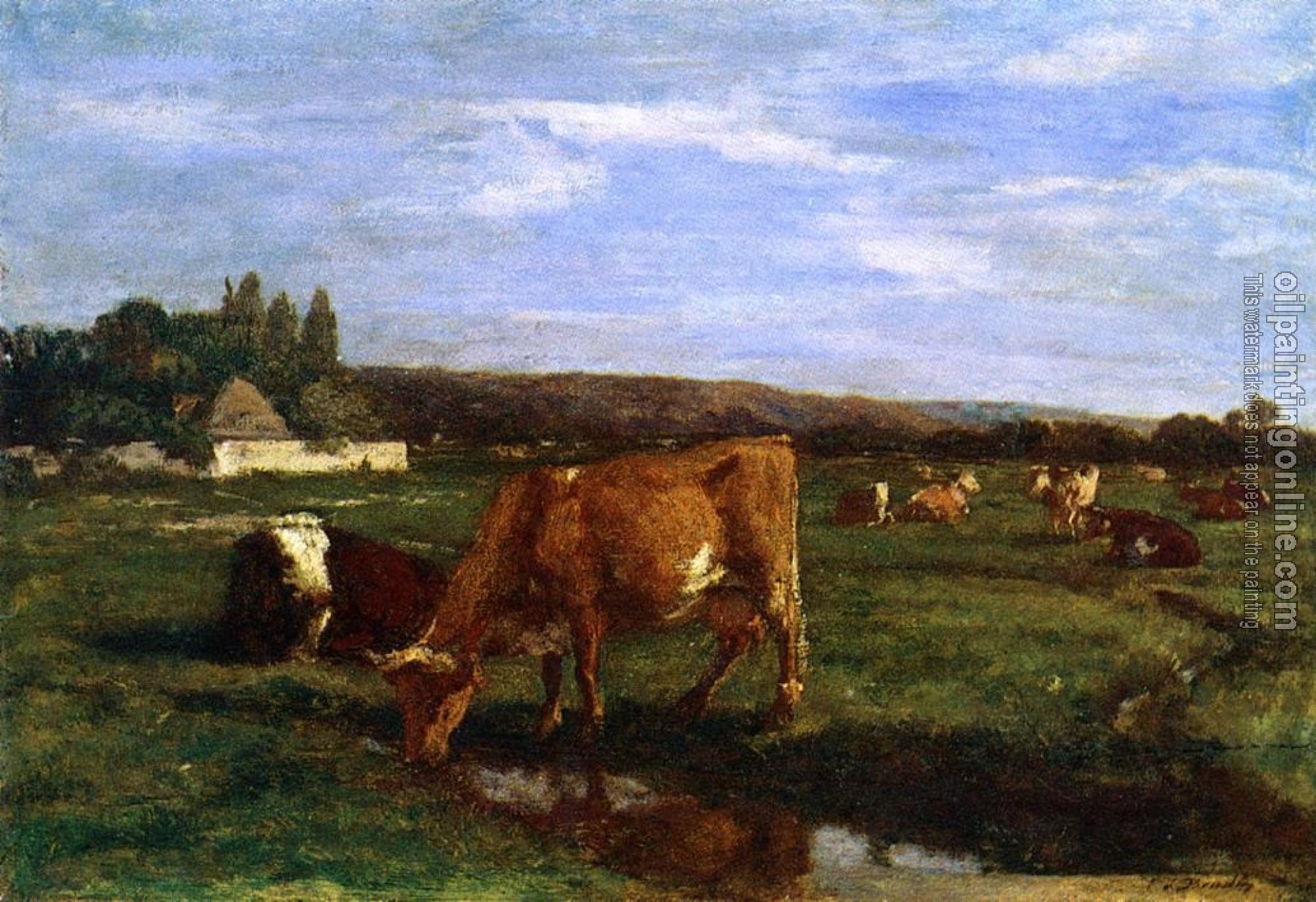 Boudin, Eugene - Pasture in the Touques Valley